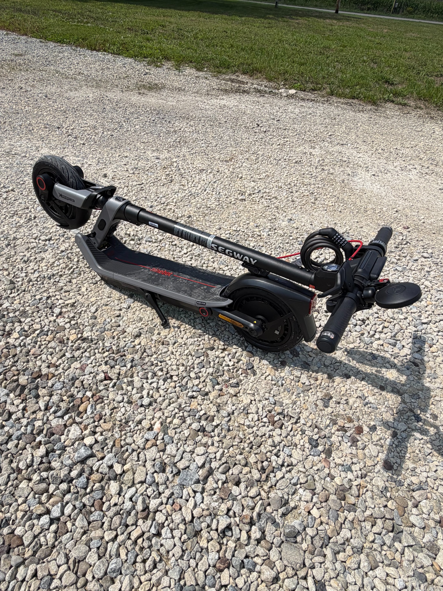 Segway E3 Pro folded for transport